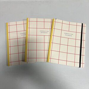 FRINGE College Ruled Composition Notebook with Elastic Closure Grid (Pack of 3)